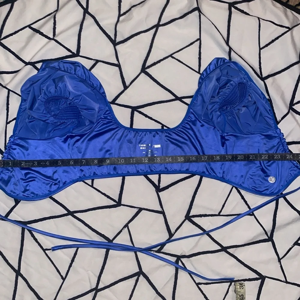 Frankies Bikinis Women's Blue Tankini-Tops Size M NWOT in Rain 🇺🇸